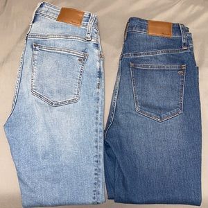 (2) Madewell jeans size 4. Style #MC507 and MC483.
